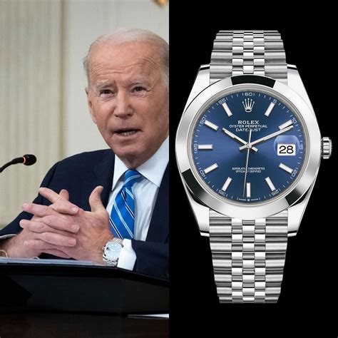 does joe biden wear a rolex|President Joe Biden's Watch Collection .